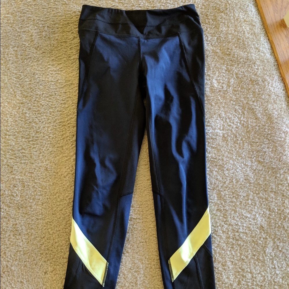 Colorblock mesh athleta workout leggings